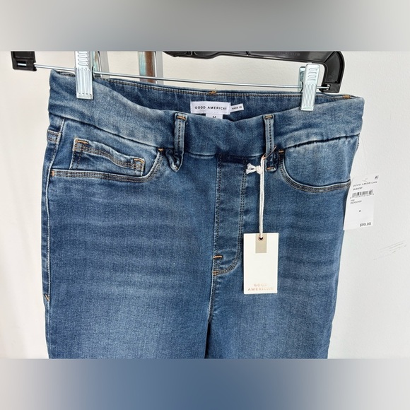 Good American POWER STITCH
PULL-ON STRAIGHT High Rise Jeans Size M. NWT - Picture 2 of 5